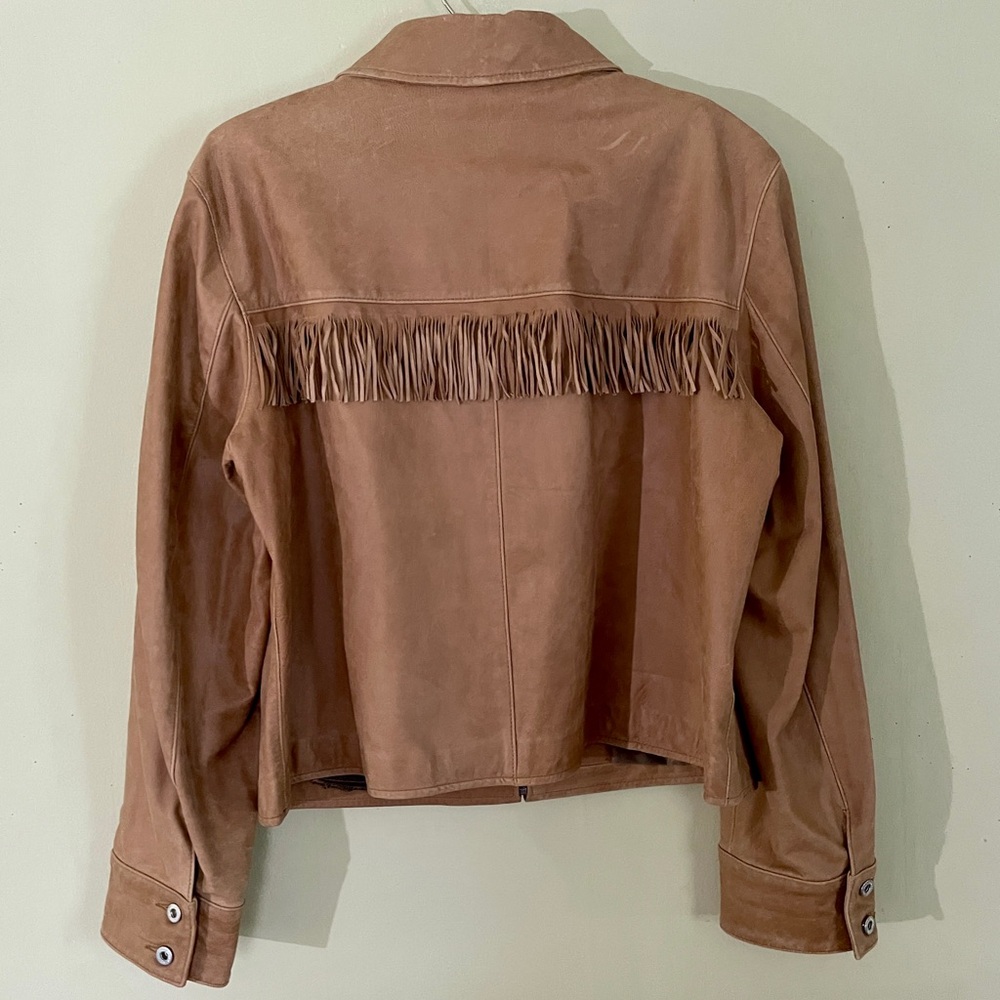 Sundance | Vintage Fringed Leather Zip Jacket ♥ EUC - Picture 4 of 7